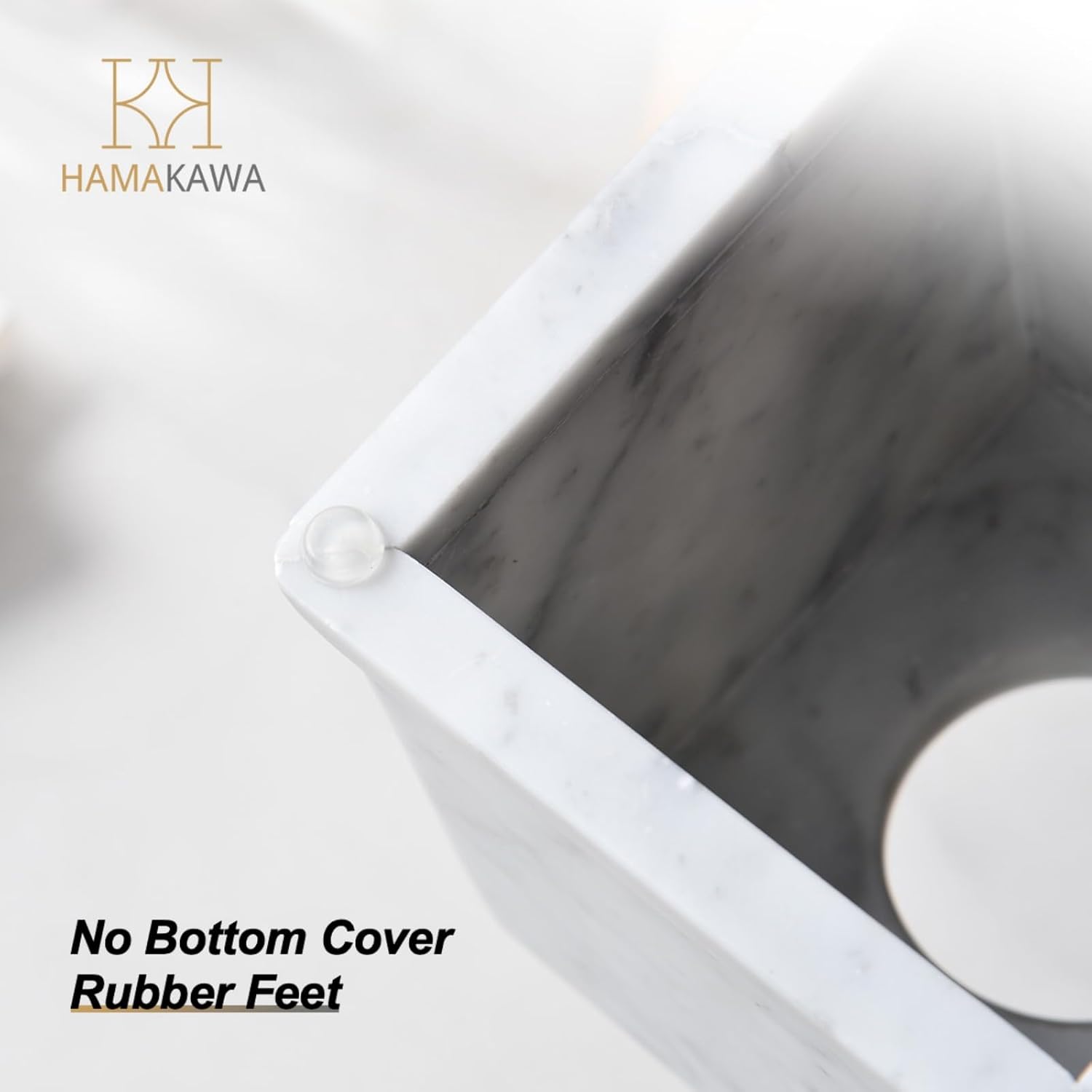 Natural Stone Tissue Box Cover 6x6x57 Carrara White