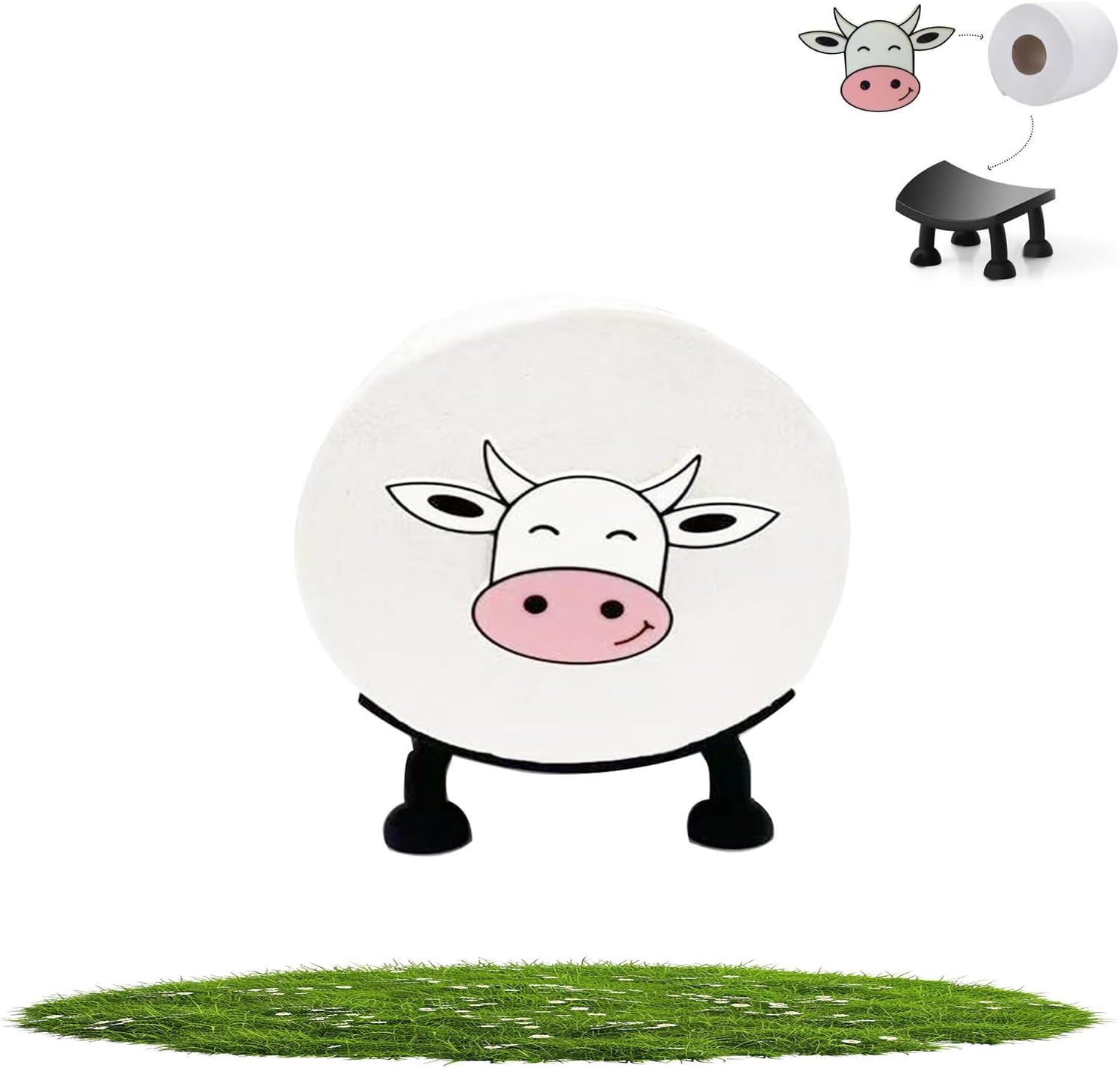 Cow Toilet Paper Holder Funny Bathroom Fun