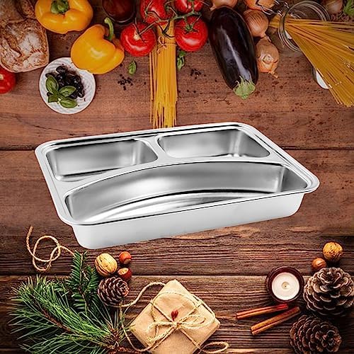 Durable 304 Stainless Steel Divided Plates for Every Day