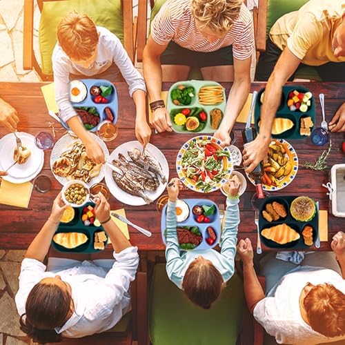 Vesici Reusable 8-Piece Divided Plates