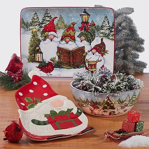 Certified Christmas Gnomes 11 Dinner Plates Set of 4