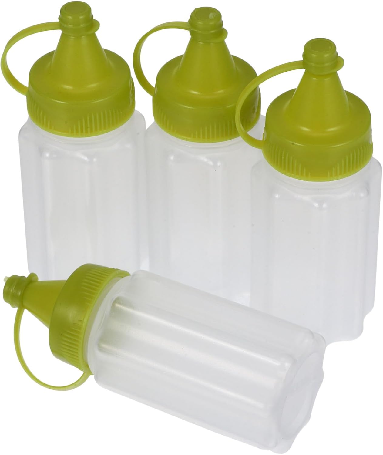 VOSAREA 4-Piece Squeeze Bottle Set for Ketchup Honey and More