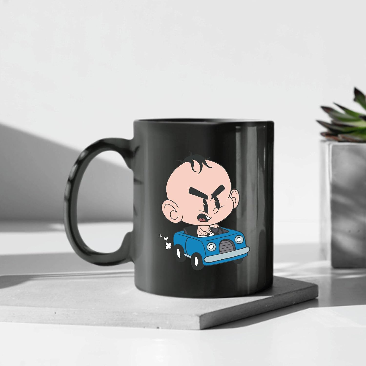 Surprise Angry Baby Car Coffee Mug