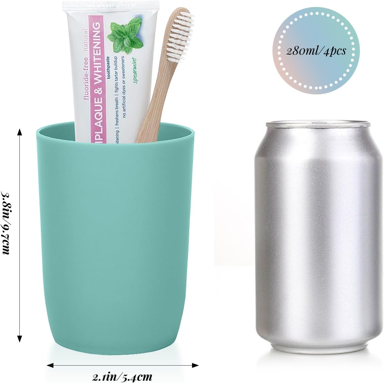 AstraLoom Stackable Toothbrush Cups Set