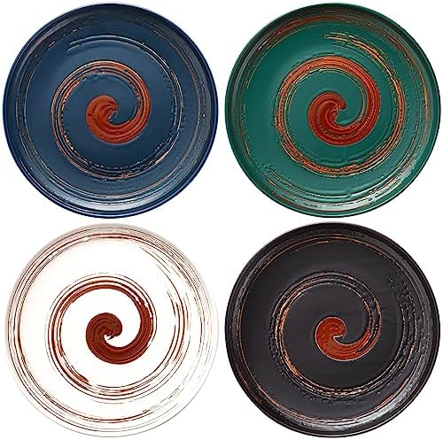 Colorful 101-inch Dinner Plates Set of 4 Classic Design