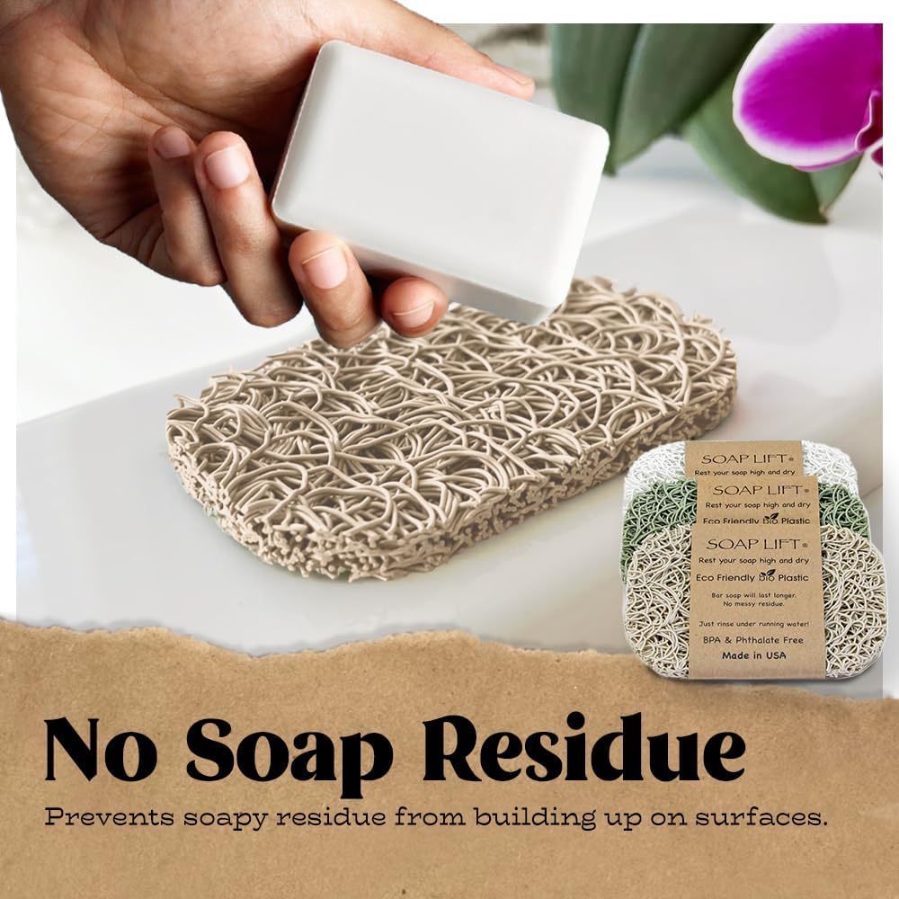 Flexible Bar Soap Holder - Durable Space-Saving for Showers Bathrooms