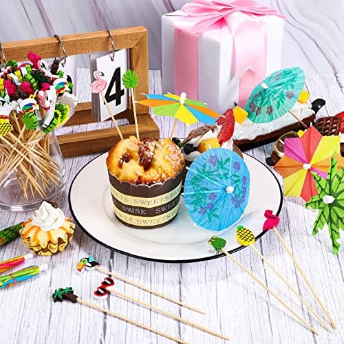 210-Piece tropical cocktail bamboo toothpick set for luau