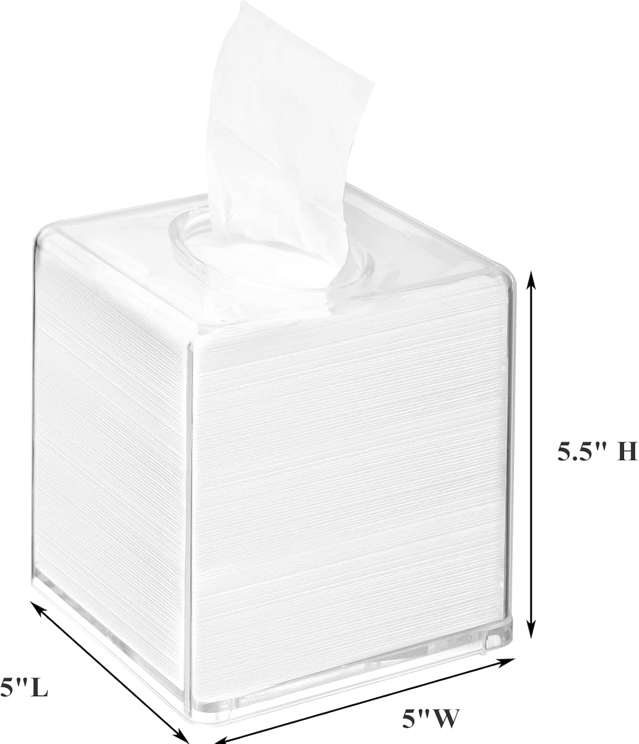 2-pack Yopay Acrylic Tissue Dispenser Box