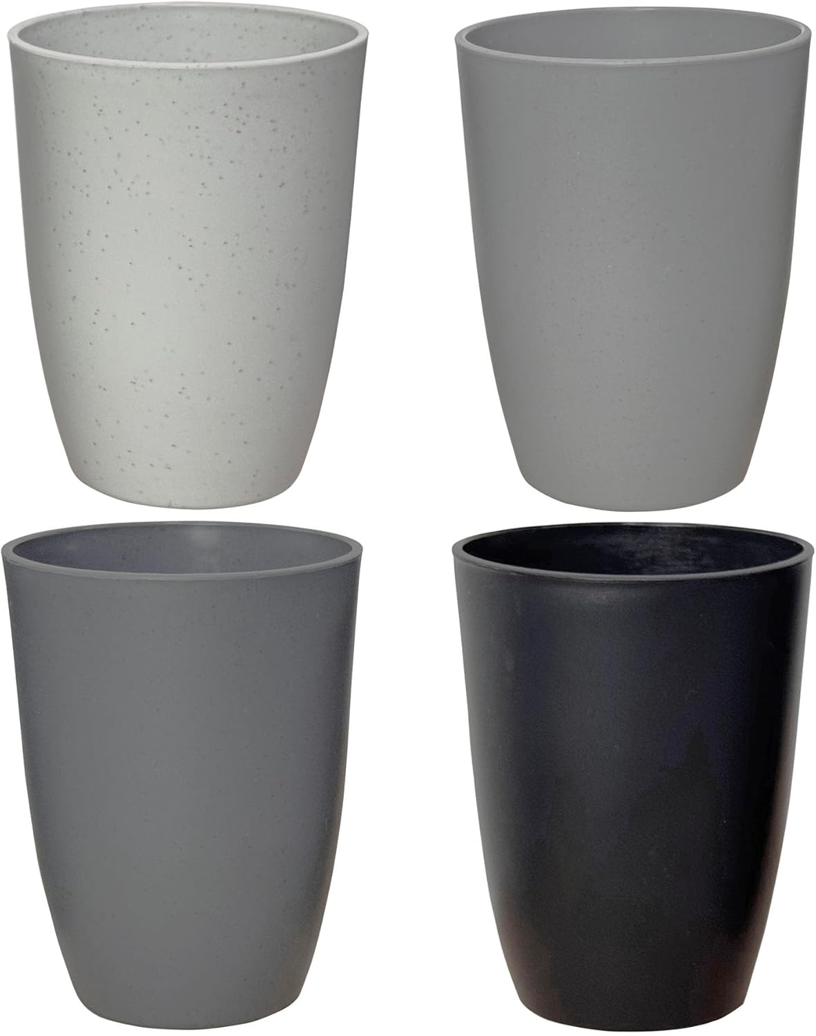 LuckyZone Wheat Straw Cup 4-Piece Set Unbreakable Eco-Friendly