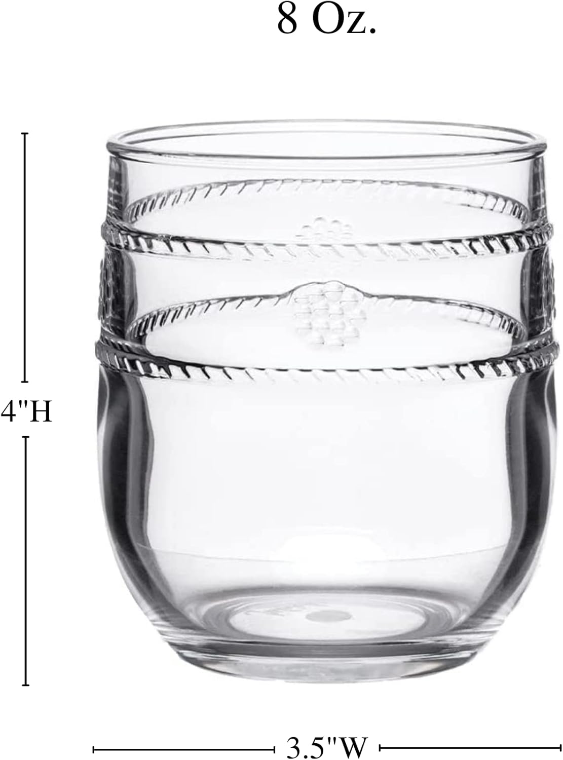 Juliska Isabella Acrylic Tumbler Clear