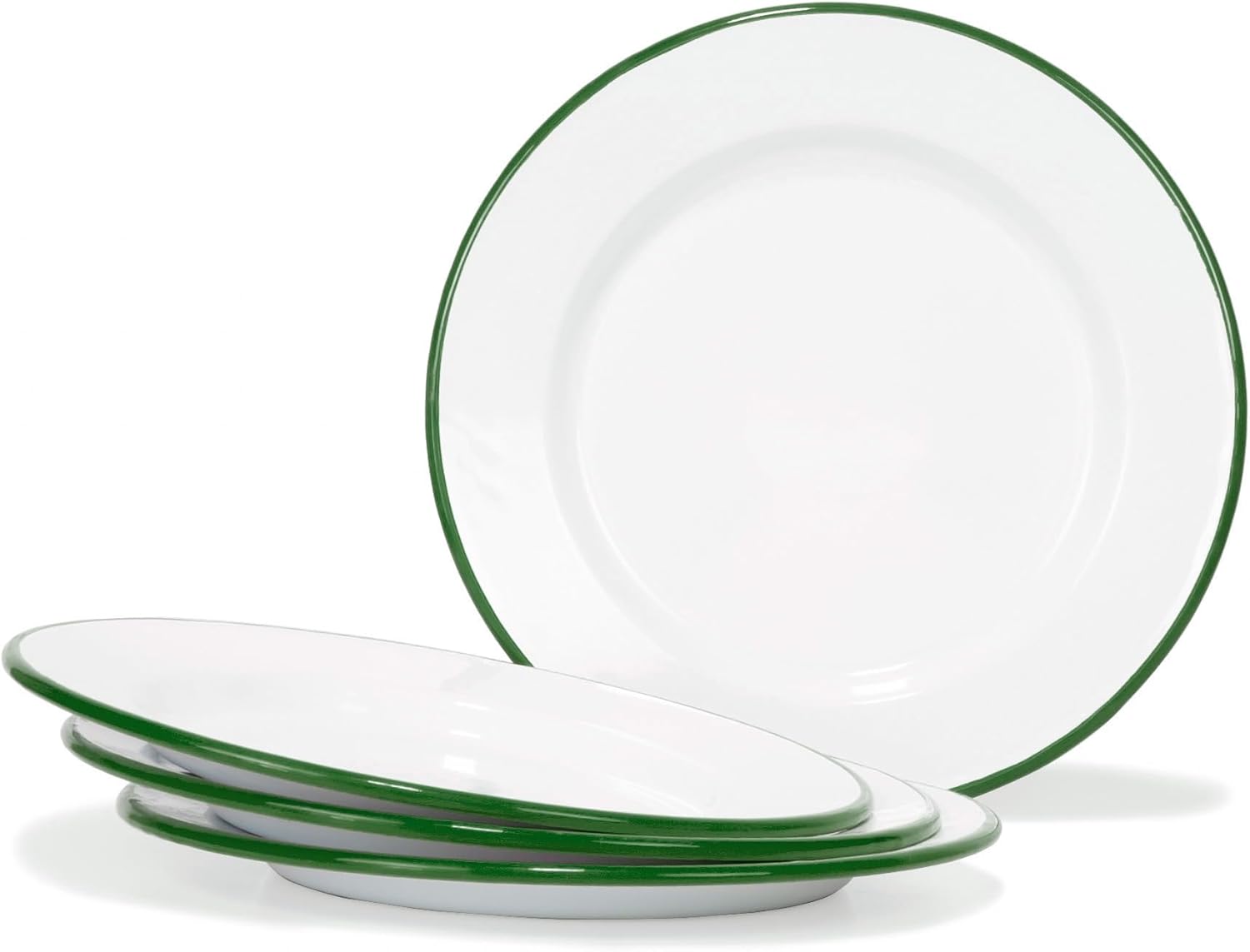 Bring Home a Set of 4 Rustic Metal Dinner Plates for Family Get-together