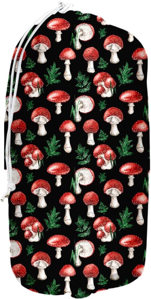 Cute Mushroom Toilet Paper Storage Bag with Reusable Design Organizer for Trash Increments