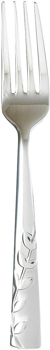 Cambridge Silversmiths Blossom Flatware Set Service for 4 Stainless Steel 20 Count Brushed Finish
