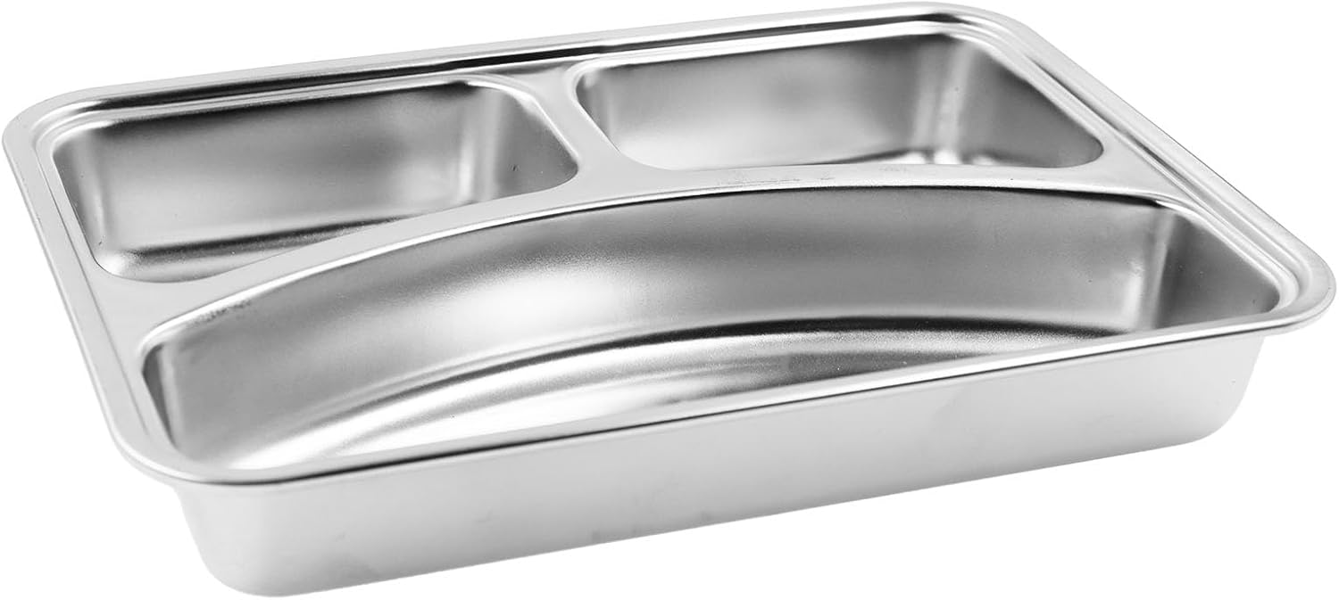 Durable 304 Stainless Steel Divided Plates for Every Day