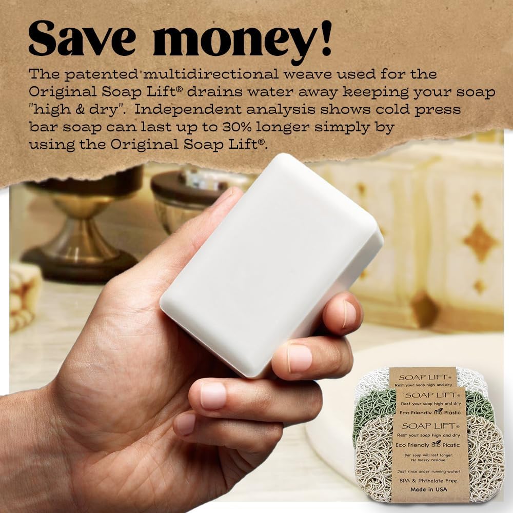 Flexible Bar Soap Holder - Durable Space-Saving for Showers Bathrooms