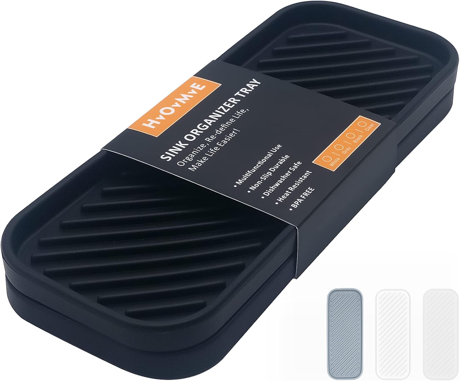 Organizer Tray for Kitchen Bathroom 2-Pack