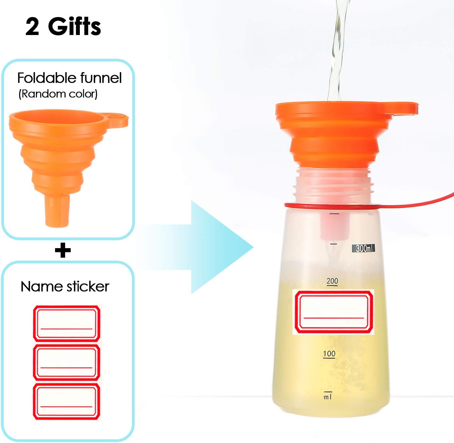 Ondiomn Condiment Squeeze Bottles