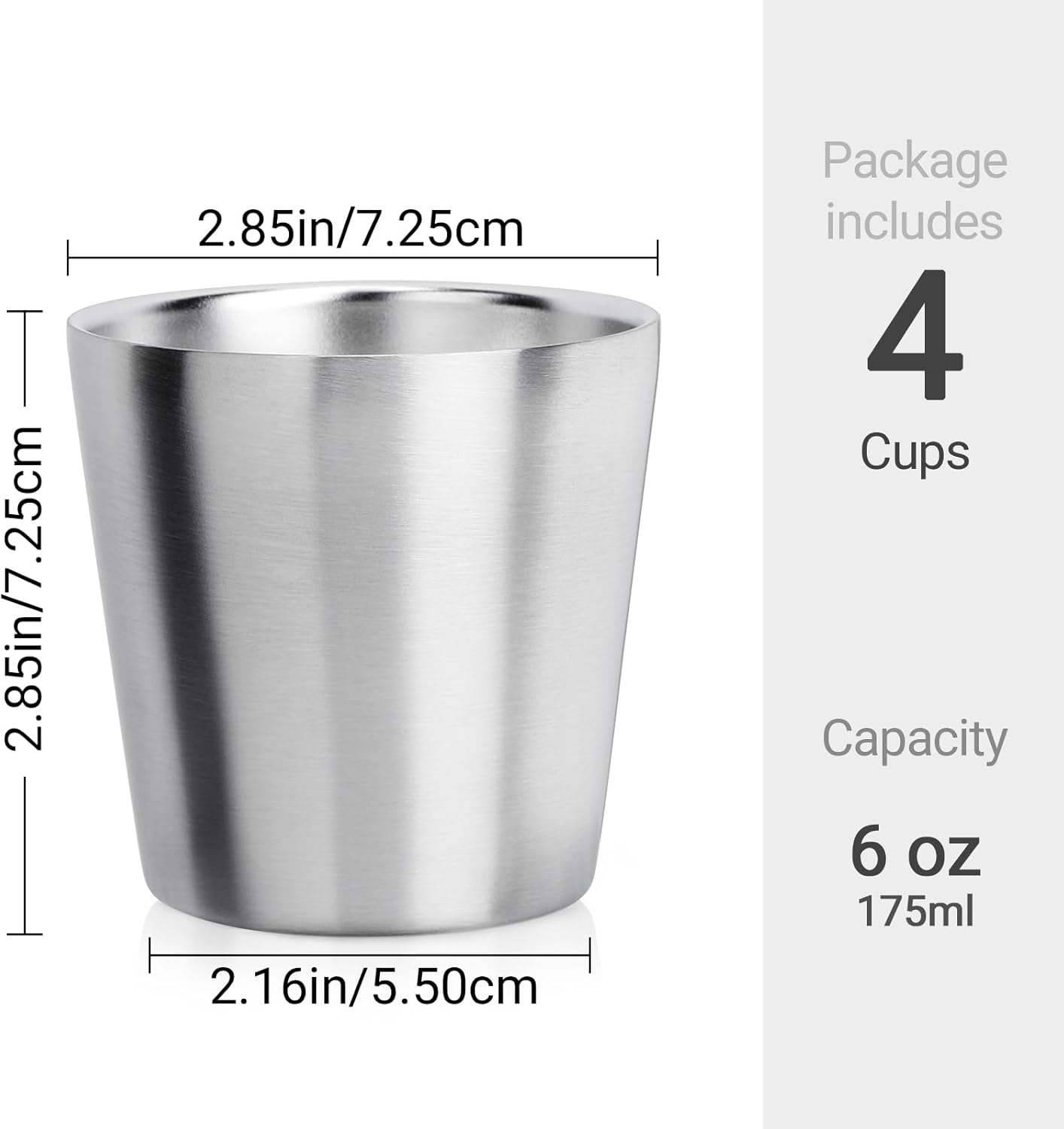Beasea Stainless Steel Cups Double Insulated Tumblers for Reusable Drinking