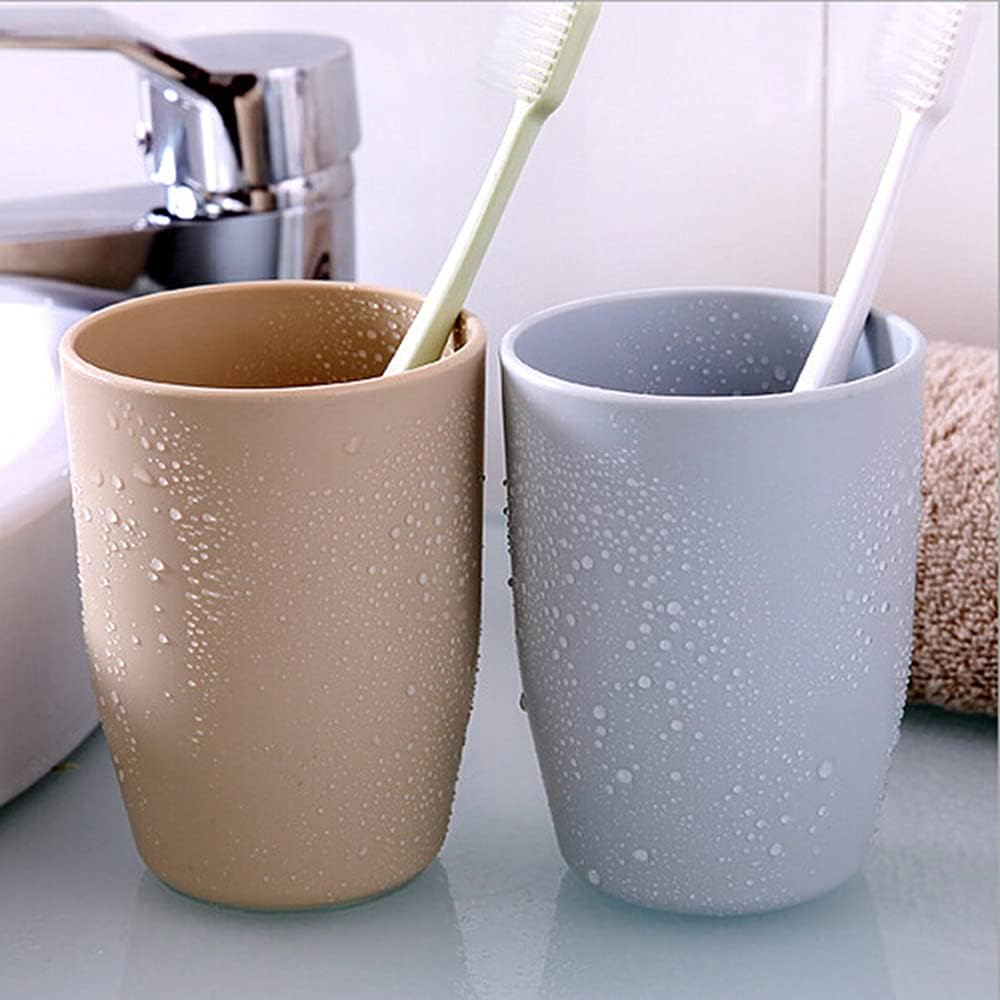 3-Piece Reusable Tumbler Toothbrush Holder Set Fashionable and Durable for Home and Travel
