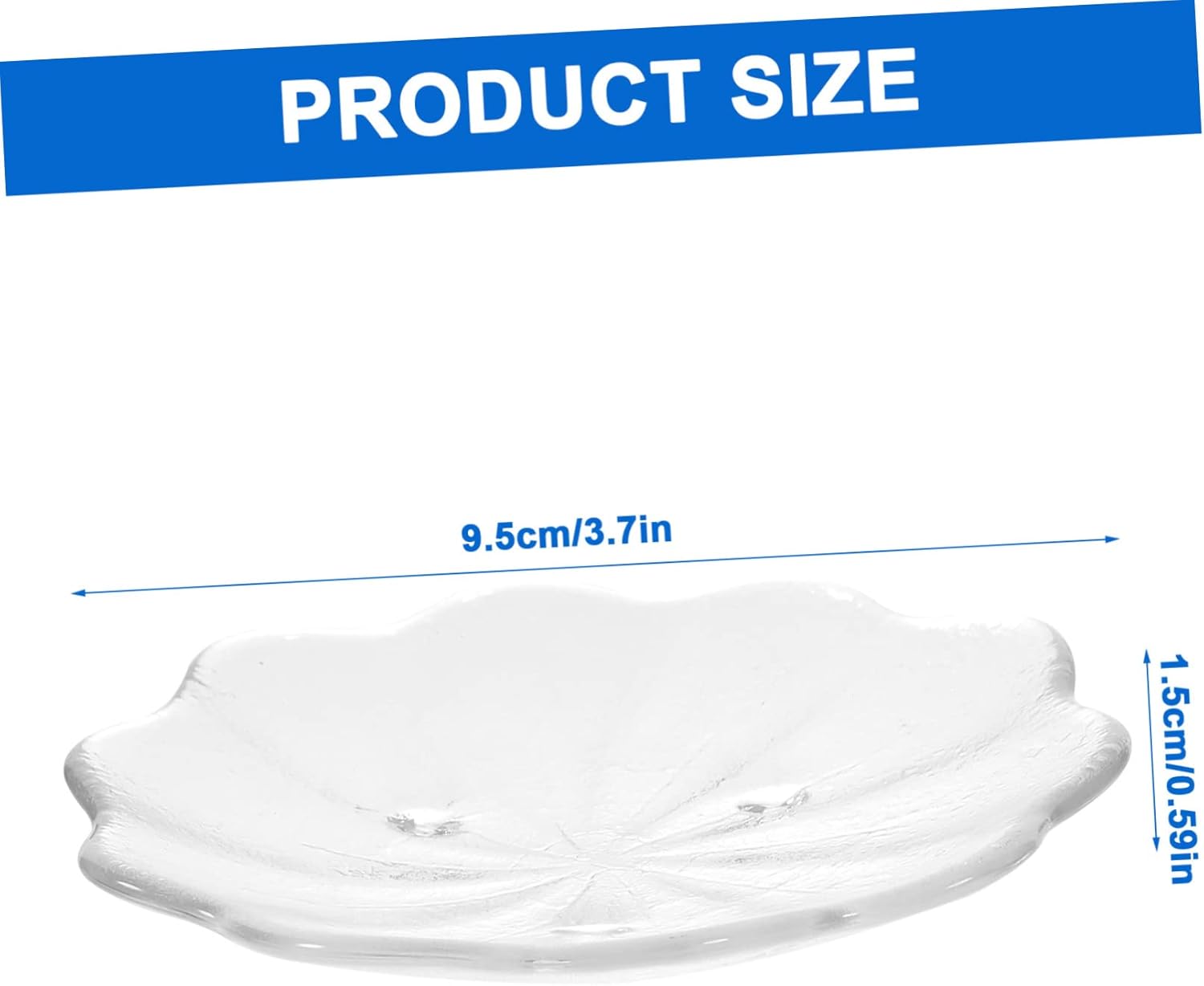 4-Piece Glass Saucer Set for Home Restaurant Event Use Heat Resistant Durable