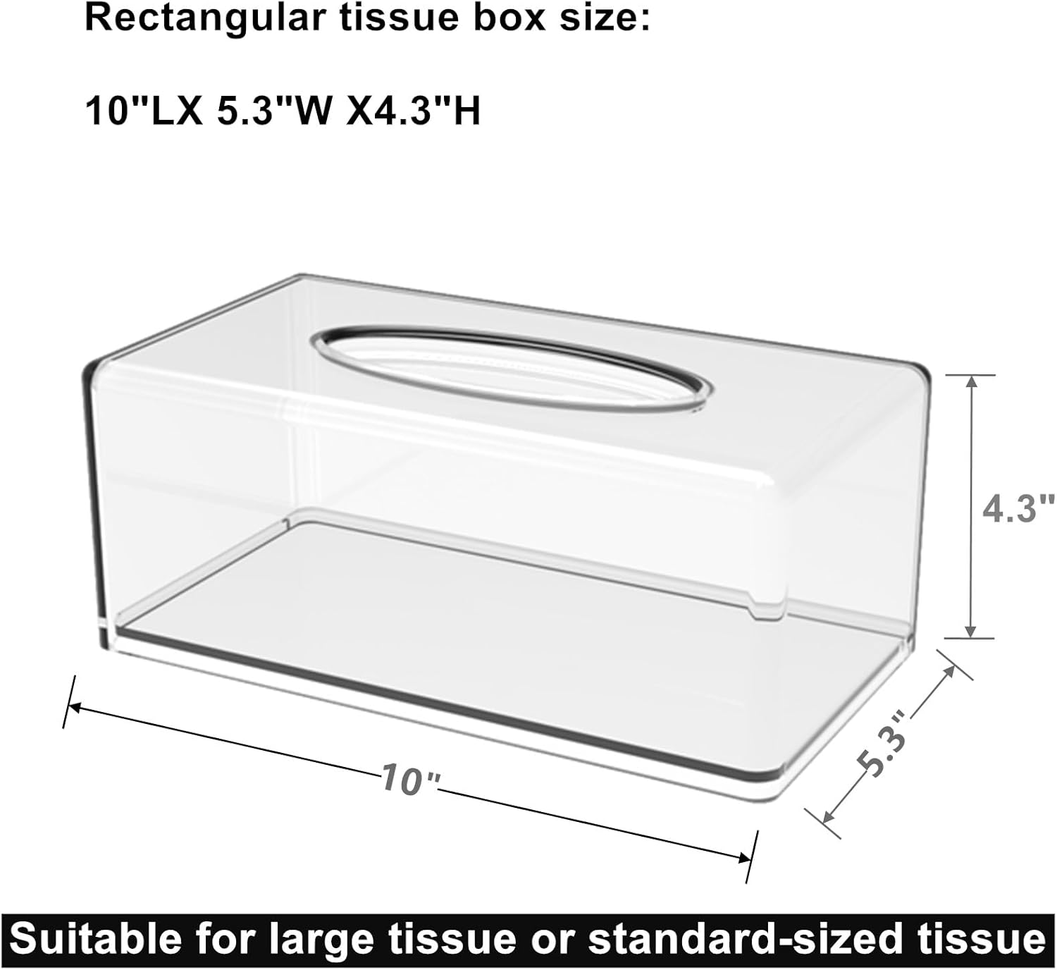 Clear 2-Pack Tissue Dispenser Boxes