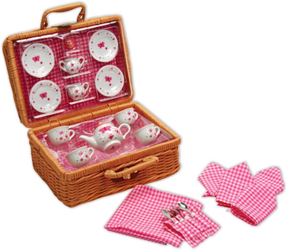 Schylling Butterfly Tea Set Basket