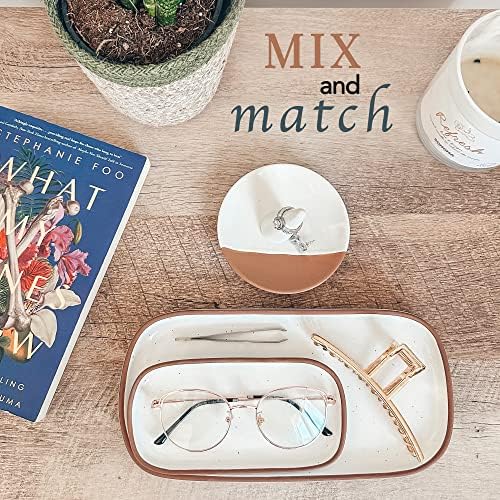 Pause Organize Mora Ceramic Vanity Tray