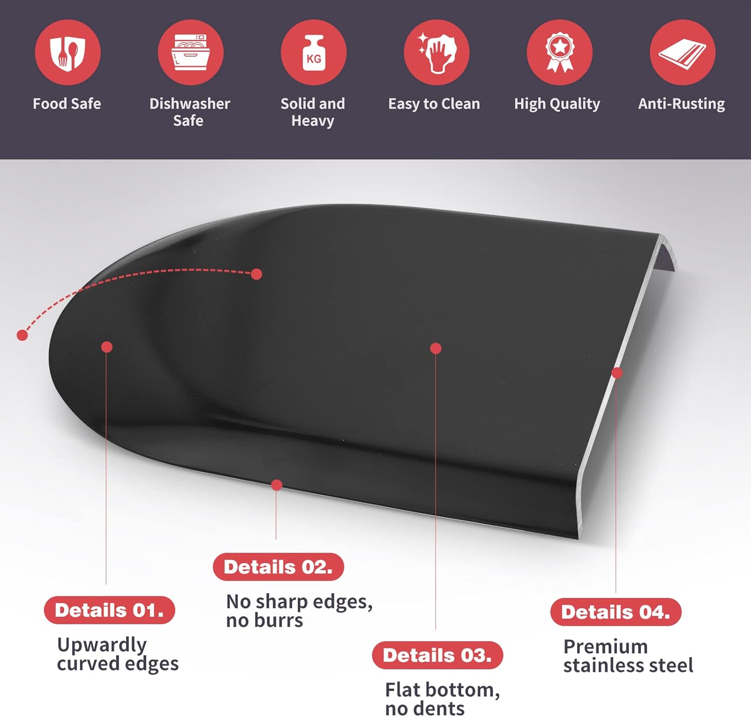 Black 12x5 inch serving tray for bathroom 10