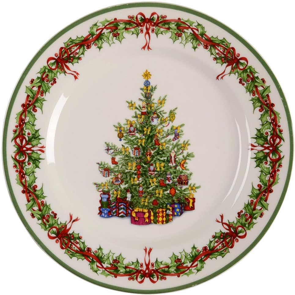 Christopher Radko Holiday Dinner Plate Microwave dishwasher safe