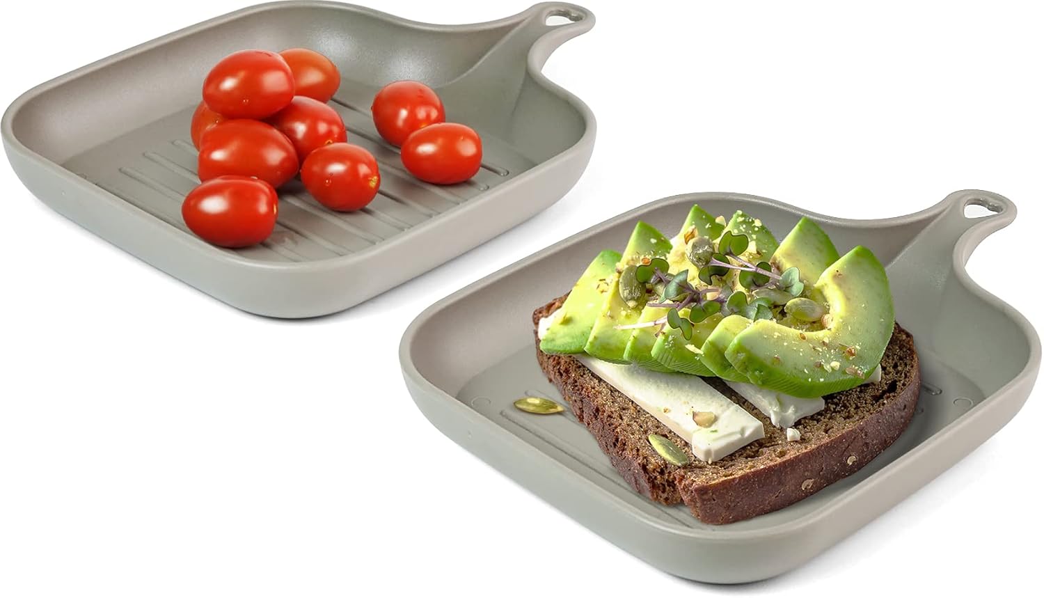 Carrotez 2-Pack Camping Plates with Handles