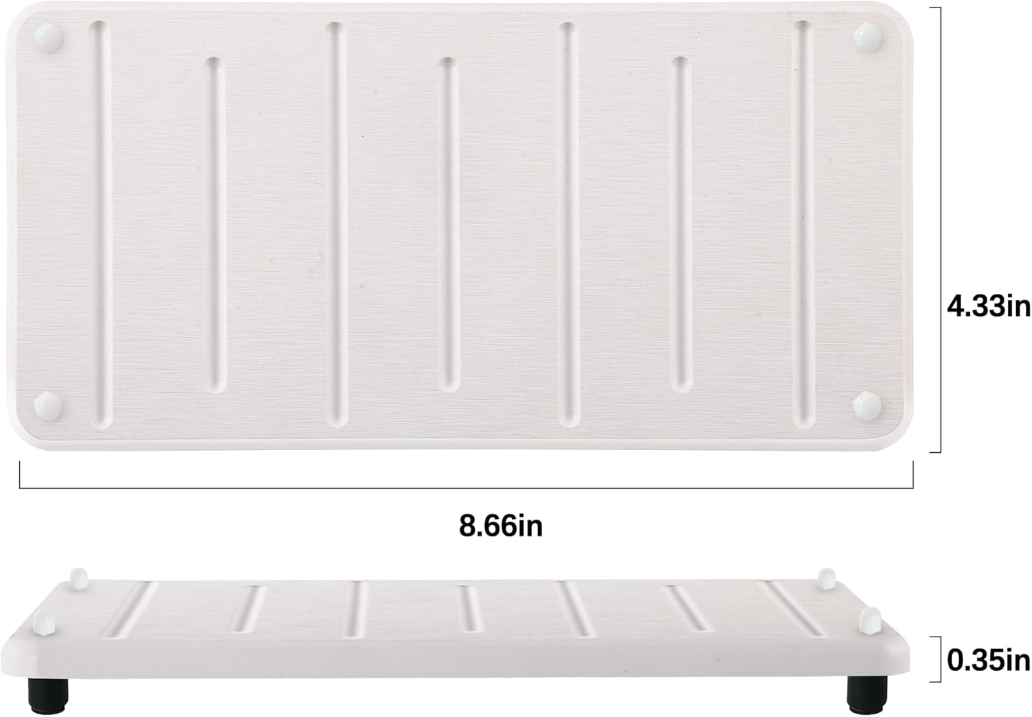 2PCS Water Absorbing Mat for Bathroom Kitchen Organization