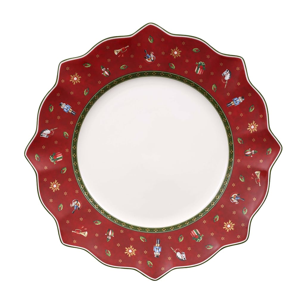 Villeroy Boch Delight Dinner Plate Red Christmas Table Centrepiece