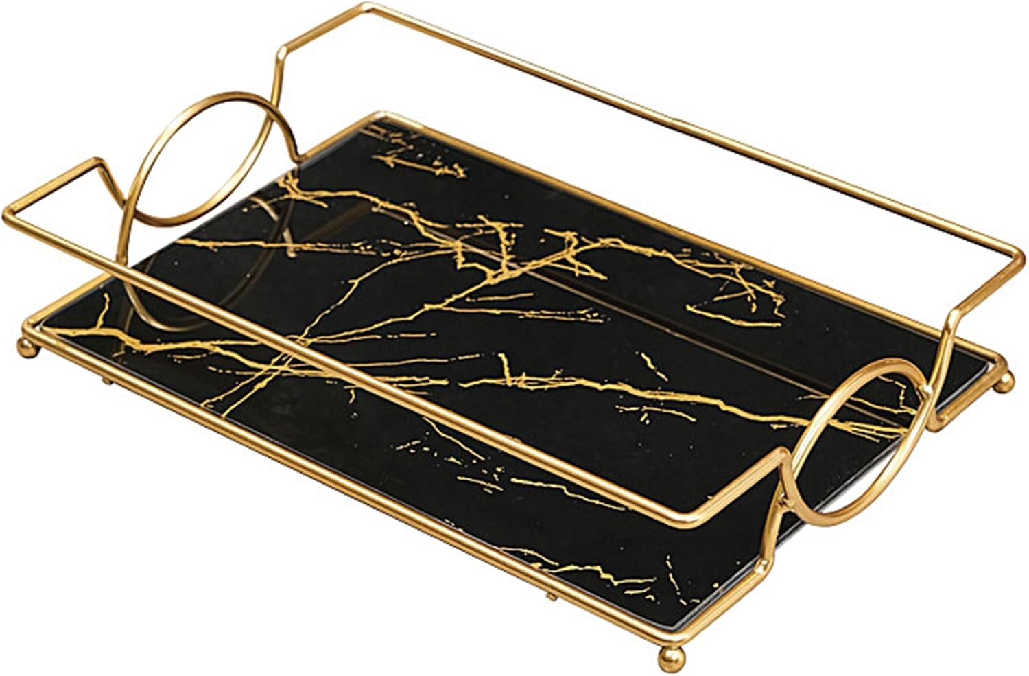 Luxury and class elegant glass bathroom tray for home bathroom or bedroom with stylish displays and secure storage
