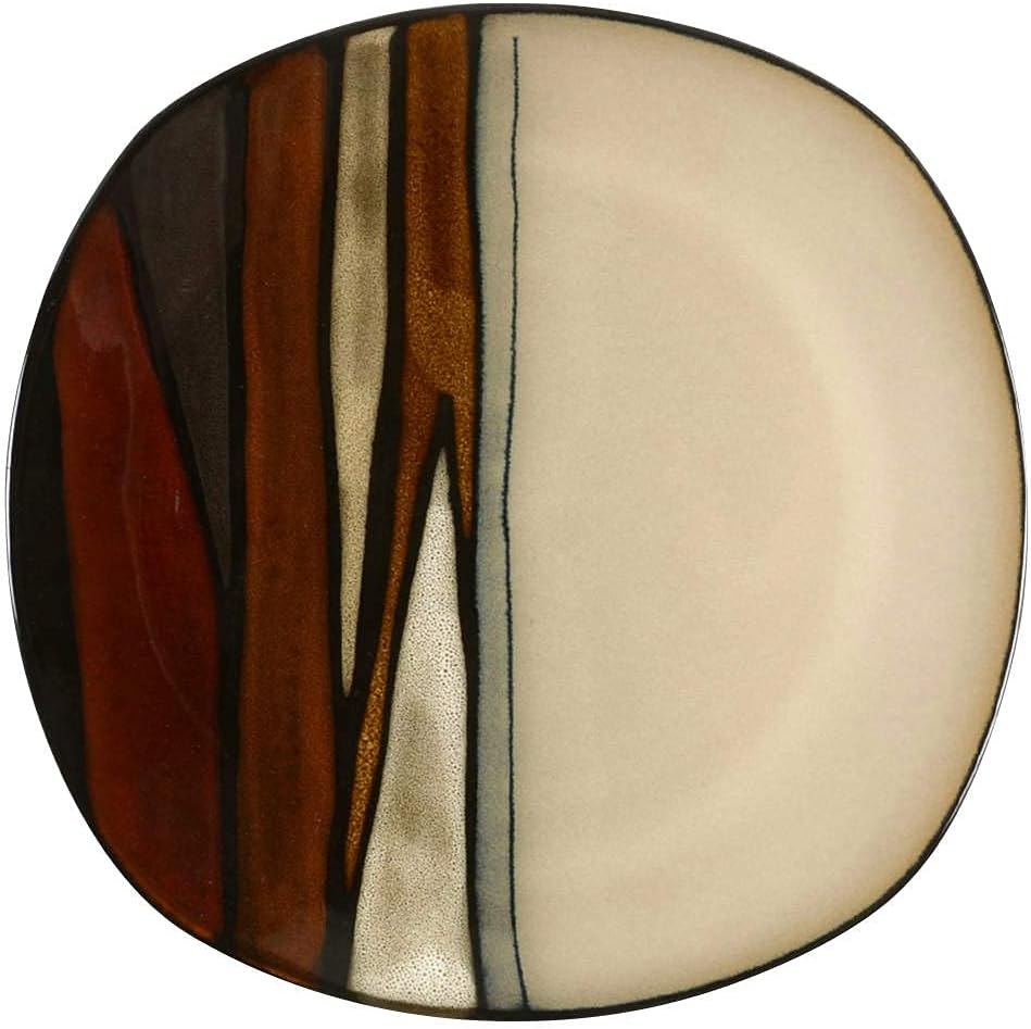 Gibson Matrice Red Dinner Plate