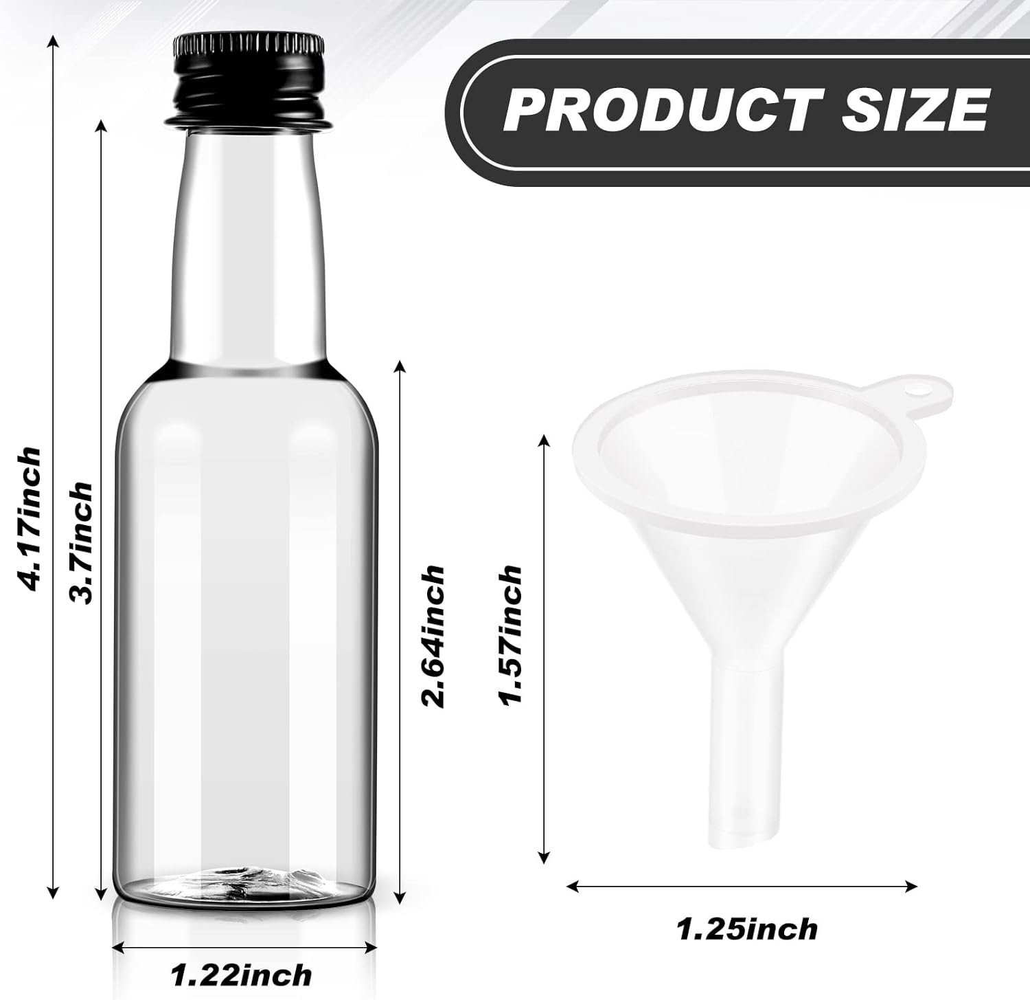 Tessco 100-Piece Mini Liquor Bottles Set