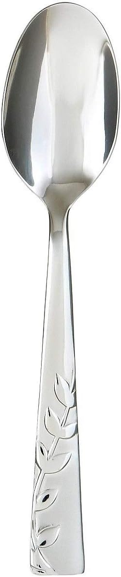 Cambridge Silversmiths Blossom Flatware Set Service for 4 Stainless Steel 20 Count Brushed Finish