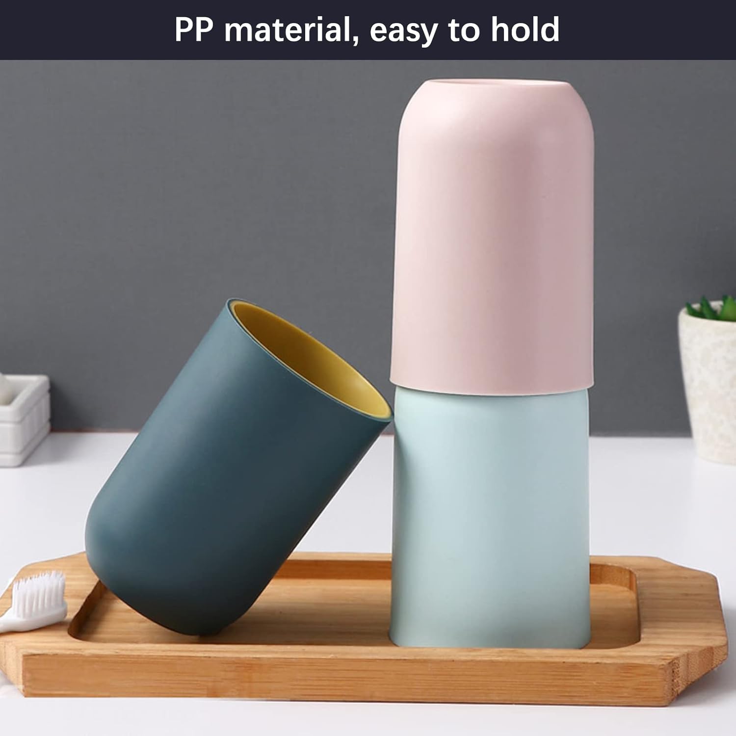 Discover the Yeulluey 4-Piece Bathroom Cups Set - Stylish Durable and Perfect for Daily Use