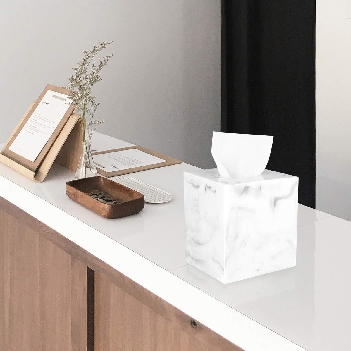 Luxspire Tissue Box Cover Holder Easy to Refill Durable Stylish