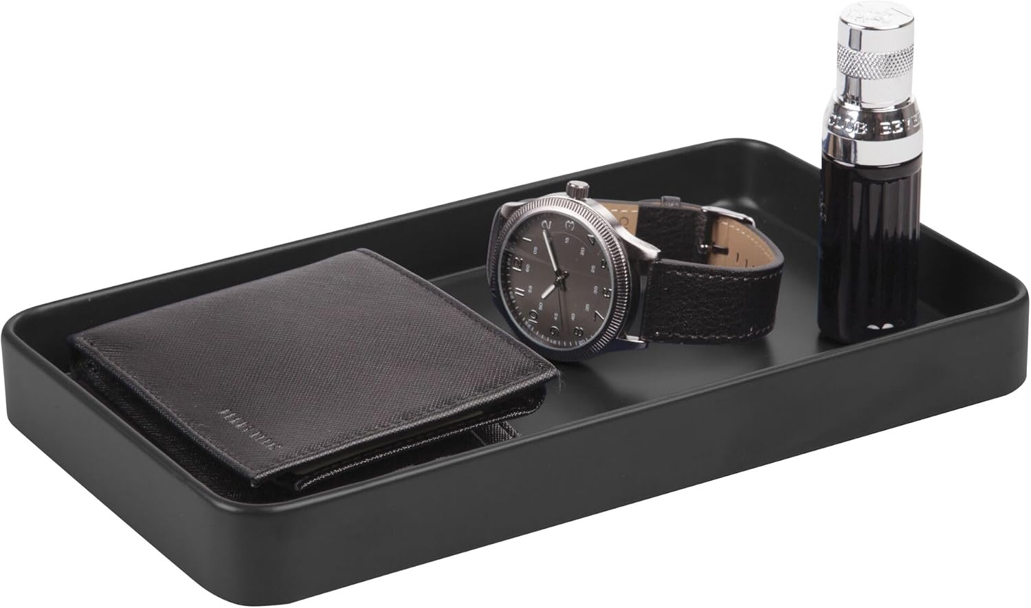 Sturdy Matte Black Vanity Organizer
