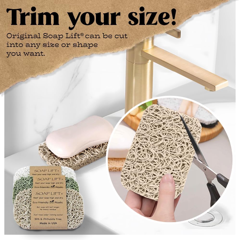 Flexible Bar Soap Holder - Durable Space-Saving for Showers Bathrooms