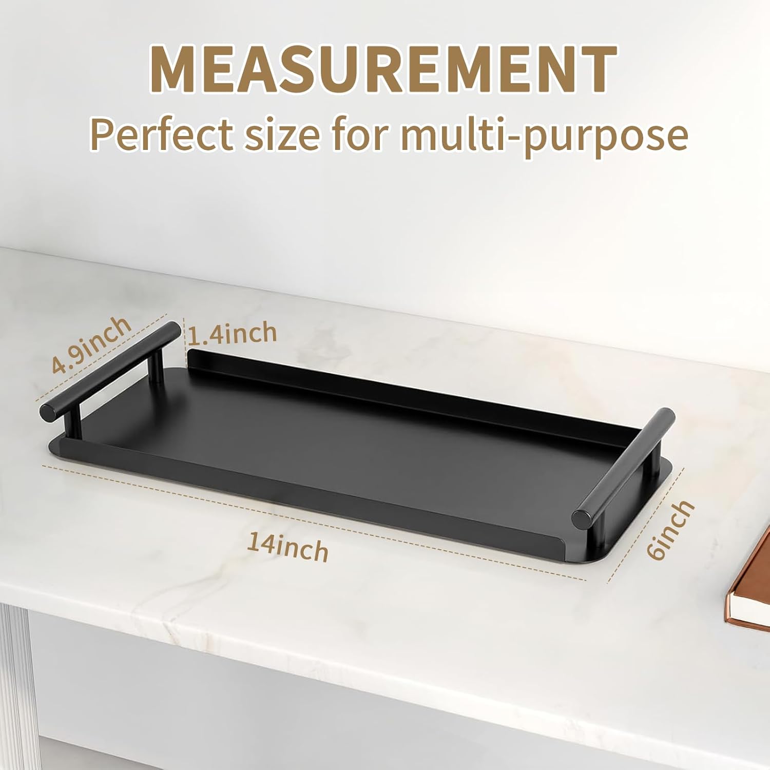 Sturdy Metal Toilet Paper Tank Organizer with Handles Durable Storage Solution for Home Kitchen