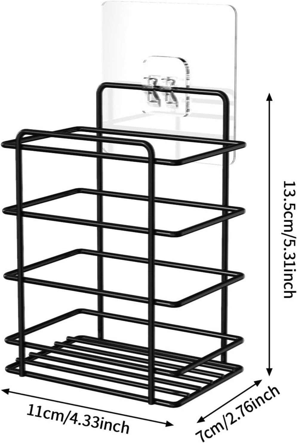 Space-Saving Wire Storage Basket for Bathrooms