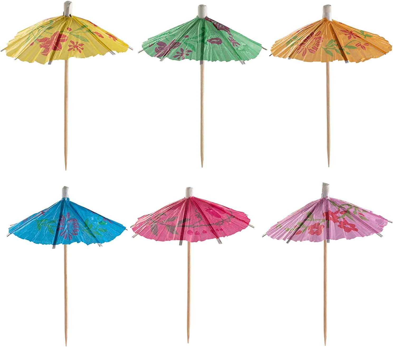 Gusto Cocktail Umbrellas Assorted Colors Party Picks 240 Count