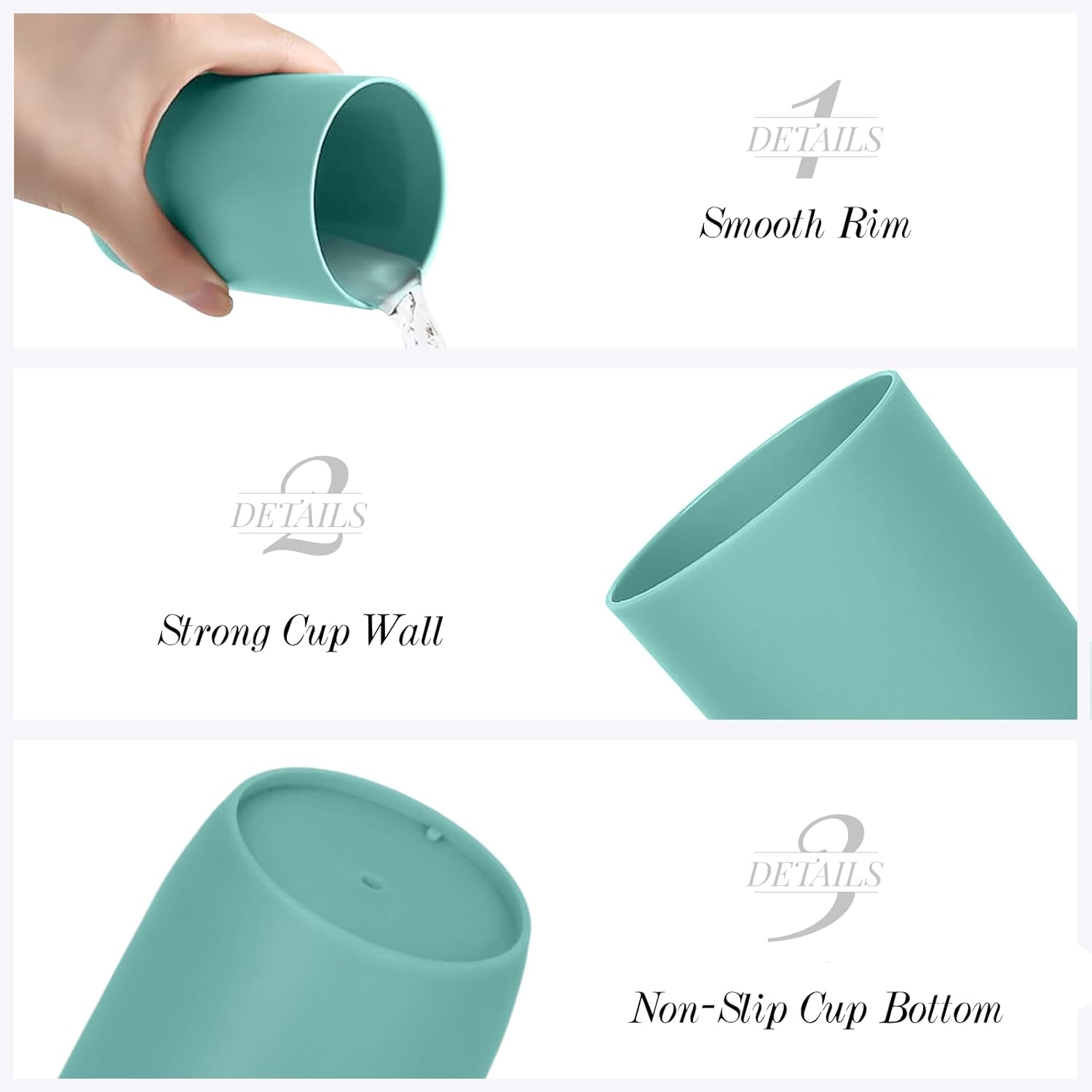 AstraLoom Stackable Toothbrush Cups Set