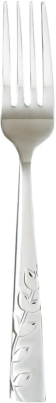 Cambridge Silversmiths Blossom Flatware Set Service for 4 Stainless Steel 20 Count Brushed Finish