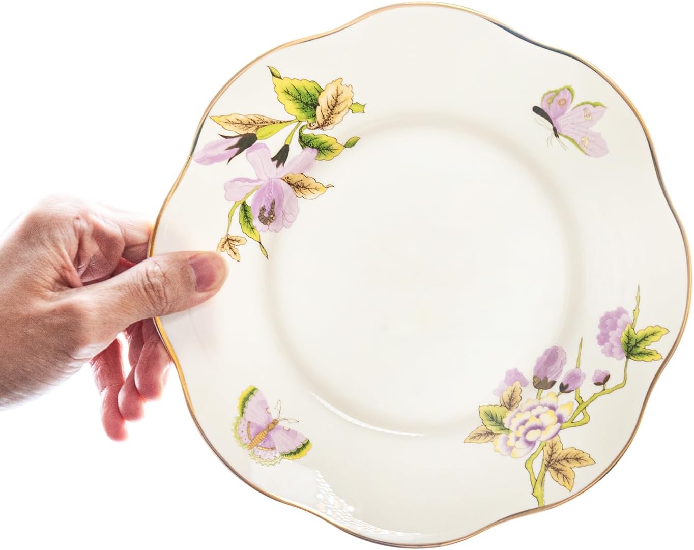 YALONG Ceramic 8-Inch Appetizer Plates china Stackable Set of 2