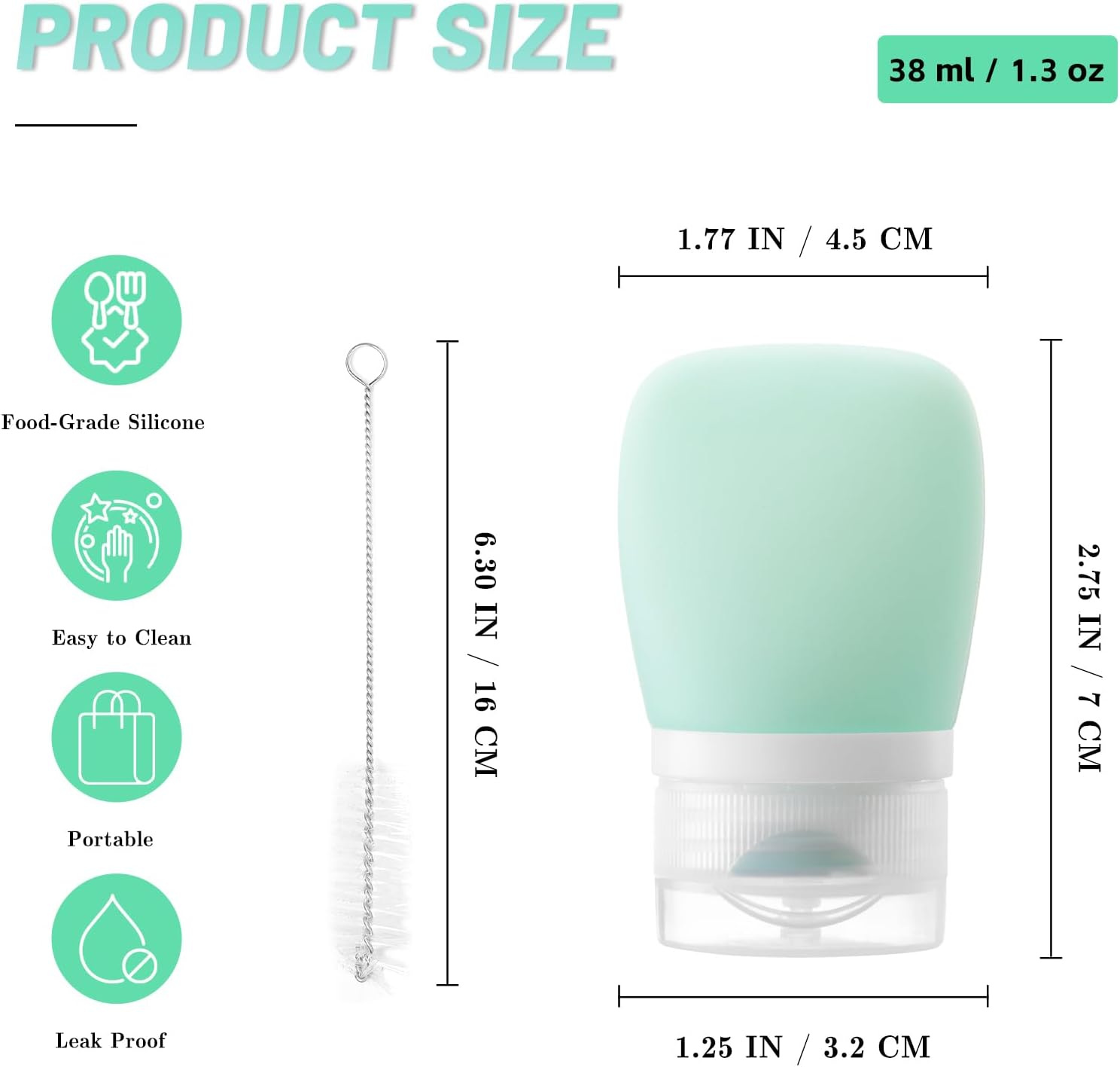4-Piece Travel-friendly Squeeze Salad Dressing Set