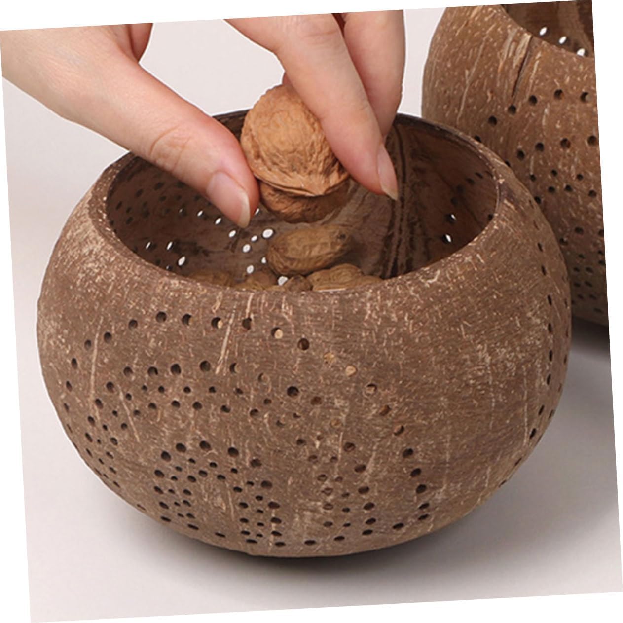 Eco-Friendly Coconuts Shell Candle Cup bowl Natural Kitchen Accessory