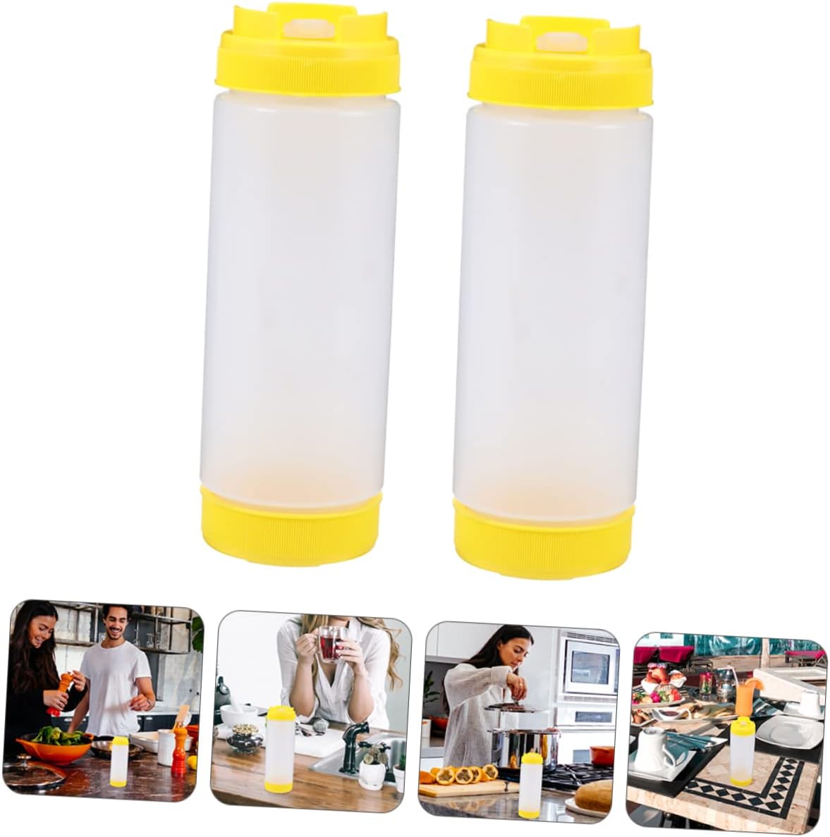 Double-Ended Kitchen Squeeze Bottles 2-Piece Set
