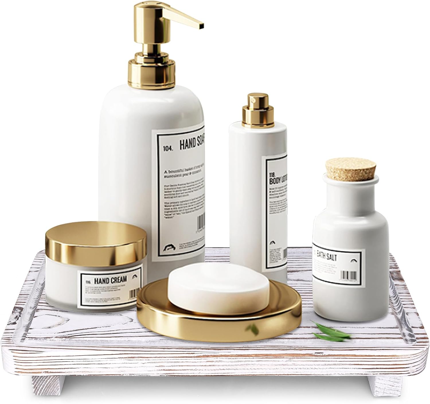 White Bathroom Trays Pedestal